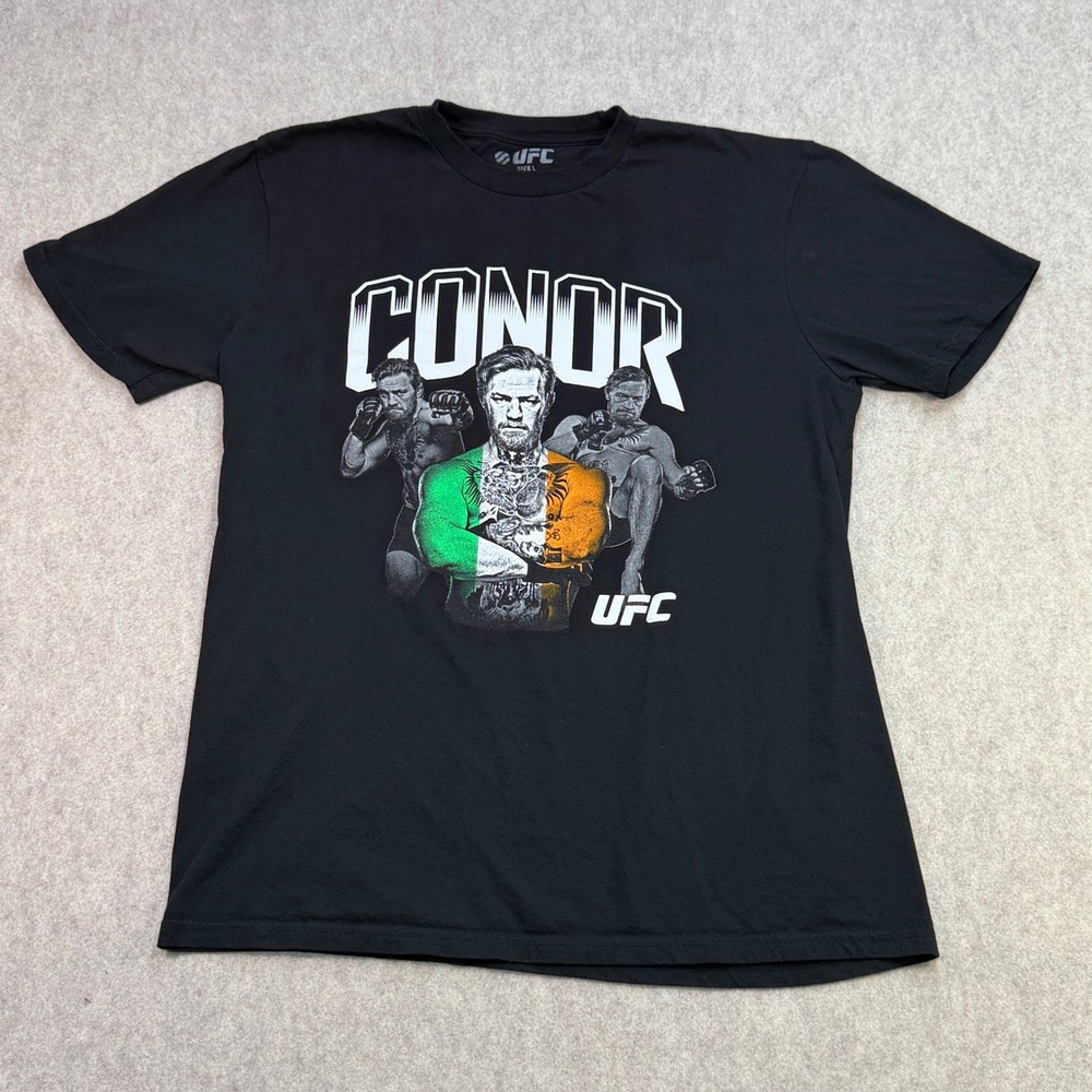 UFC 194 Conor McGregor Graphic T Mens L Black MMA Combat Sports Offical Merch